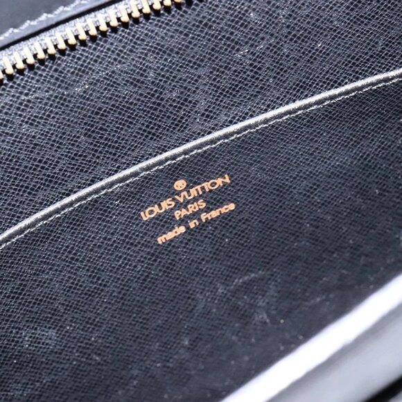LOUIS VUITTON Epi Pochette Homme Clutch Bag Black Noir M52522 LV Auth 139251 - Picture 8 of 16